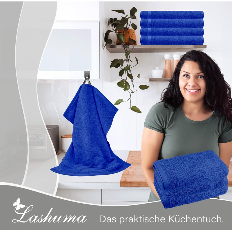 Lashuma Linz Kitchen Towels Cotton 50 x 50 cm Set