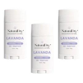 Desodorante Mujer NaturalDry En Barra Natural - Lavanda 3 unidades