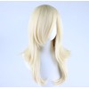 Blonde Princess Wavy Wig Long Thick Hair Side Bangs Cosplay