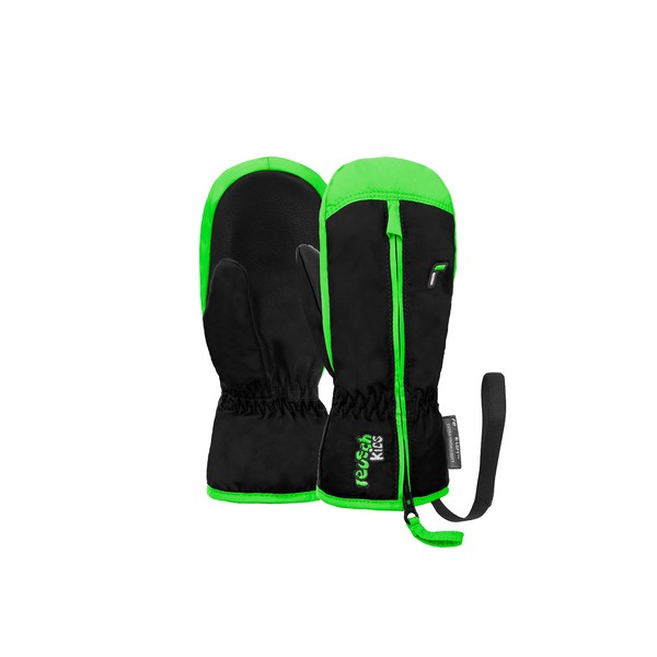 Reusch Babies Mittens Ben Mitten 7716 Black/Neon Green 0