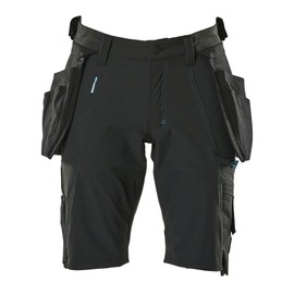 Mascot 17149-311-09 Advanced Cordura Ultimate Stretch Lightweight Shorts with Hanging Pockets, Black, C54 Size