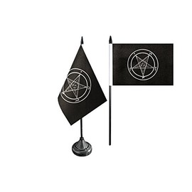Table/Desk Flag Baphomet Church Of Satan FRITZE® Flag + Free Sticker
