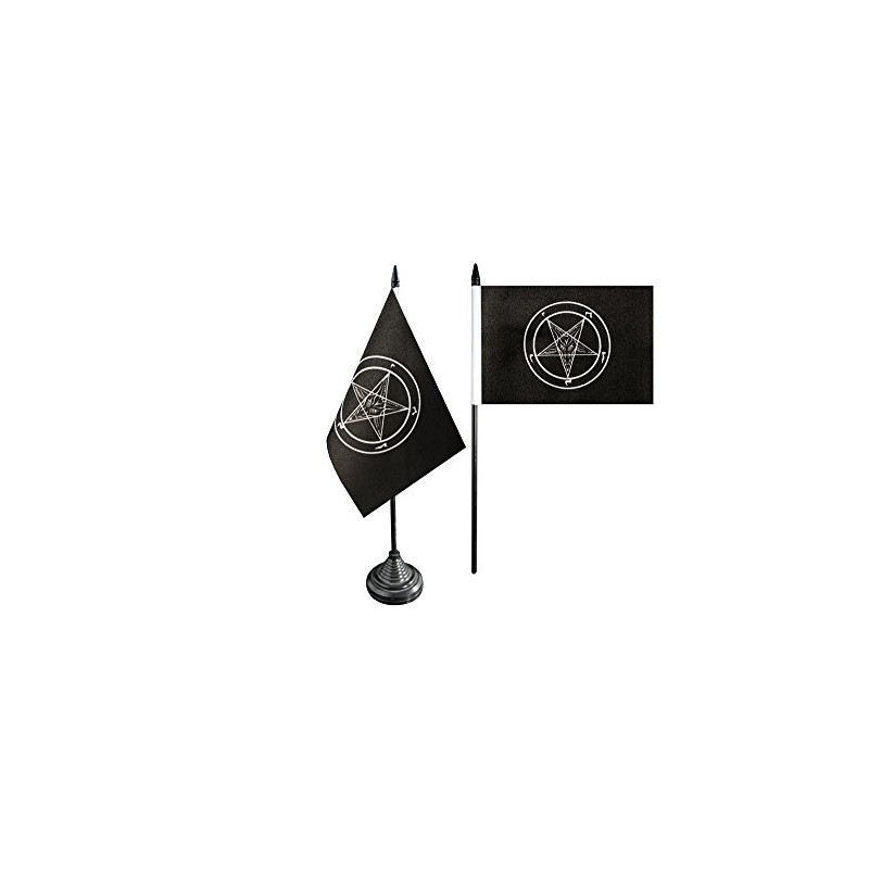 Table/Desk Flag Baphomet Church Of Satan FRITZE® Flag + Free