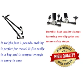 Portable Hand Controls for Automatic Car. Disability Driving Aids Handicap - Car Hand controls - SCI (Black HANDLE WITH BLACK STRAP)