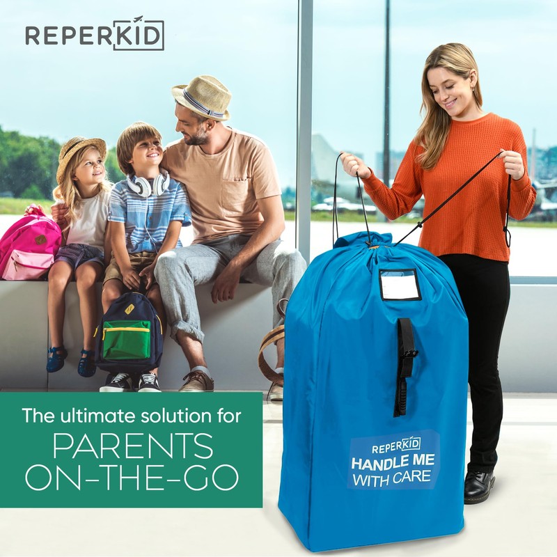 reperkid Large Stroller Bag for Airplane Travel, Blue, 47" H