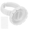 Pack of 100 Eyelash Glue Ring Cup, Disposable Eyelash Extension