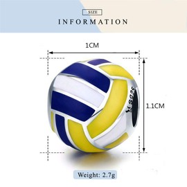 RU-X Charms Pendant for Bracelet 925 Sterling Silver Bead Charm