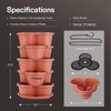 VIVOSUN 2-Pack 5 Tier Vertical Gardening Stackable Planter for Strawberries,
