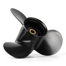 9.9x13 Aluminum Boat Outboard Propeller for Tohatsu Nissan 25-30HP Motor, 3R0B64527-1, 10 Spline Tooth RH