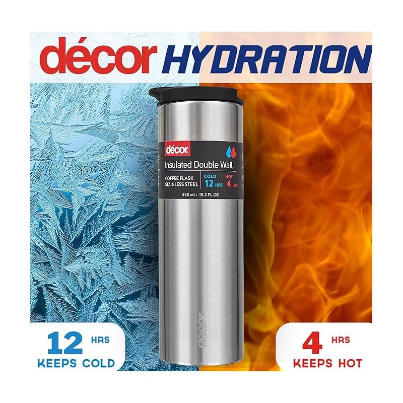 Décor Insulated Stainless Steel Coffee Cup | Travel for Hot