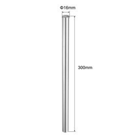 uxcell 4 Pcs Linear Motion Rod Shaft Guide 6mm x 300mm (0.236" x 11.8") Hardened Chrome Plated Steel Linear Rail Rod for 3D Printer, CNC Machine