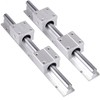GUWANJI 2Pcs SBR20-1200mm Slide Linear Rail with 4Pcs SBR20UU Square