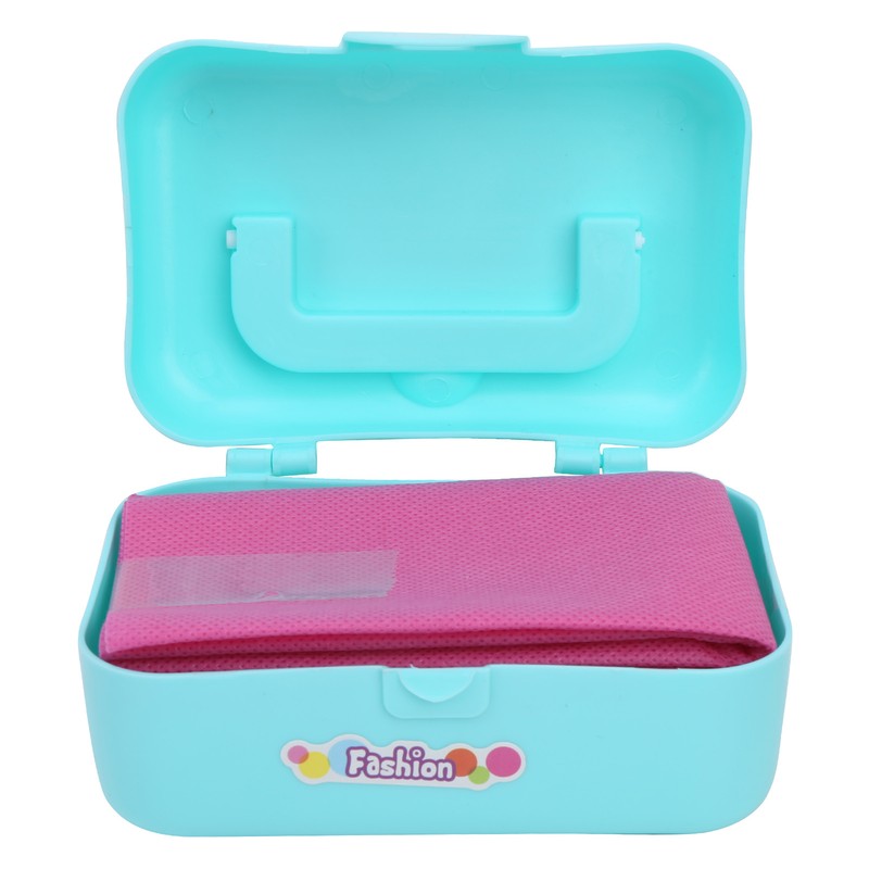 Kids Sewing Machine Toy Kit Portable W/Model Tape Scissor Threader