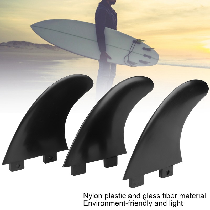 3Pcs FCS Surfboard Tail Water Fin Set Left Middle Right