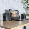 Sanwa Supply MM-SPL22UBK PC Speaker, USB Powered, Built-in Passive Radiator,