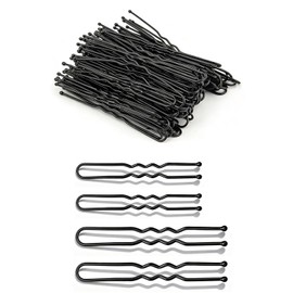 Ezfishoom Hair Pins, U Pins, 40 Pieces, 2.0 inches (5 cm), 2.4 inches (6 cm), 2.8 inches (7 cm), Ball Included, Tiered Buns, Hair Pins, Black, Premium Bobby Pins, for Kids, Girls, Ideal for All Hair Types, Hair Clips, Nurses, Ballet, Wedding, Coming-of-Age Ceremonies, Graduation Ceremonies, School Entrance Ceremonies, (A01) 201, 20 Pieces, 20 Pieces, 20 Pieces 2.2 Pieces, 2 Pieces (Black 2.2 Pieces (5 Pieces