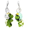 Tortoise Key Ring, Pack of 2, Cute Plush Pendant, Key