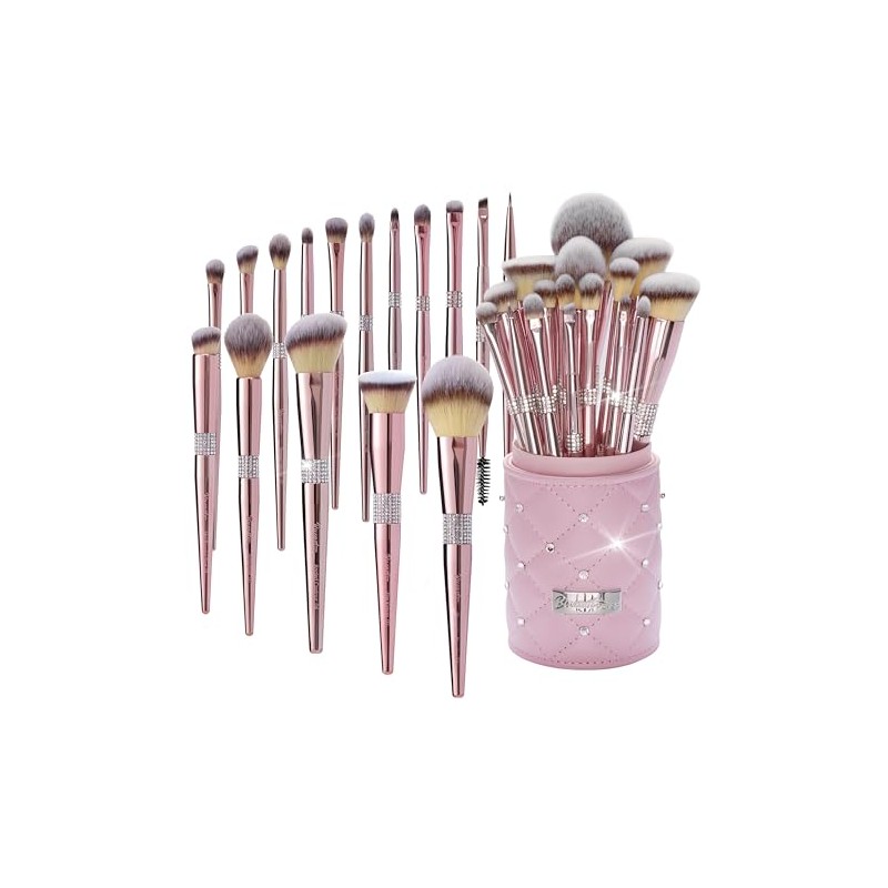 Bueart Professional Makeup Brush Set, 16 Pieces Rose Gold with