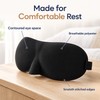 3D Contoured Sleep Mask – Light-Blocking Eye Mask for Sleeping