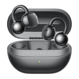 SoundPEATS Pop Clip Audífonos Inalámbricos de Oído Abierto Bluetooth 5.4 Open Ear Carga Rápida IPX5 Cancelación de Ruido Llamadas con IA Modo de Baja 