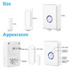 Wireless Door Open Sensor Chime, Greencycle 2PK Door Entry Chime