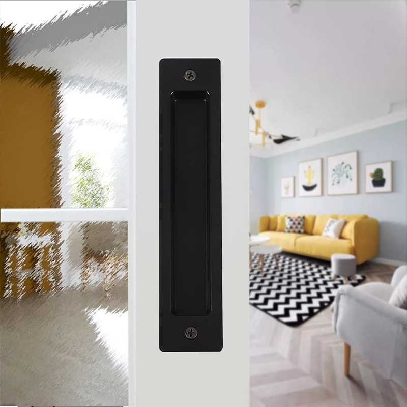 LWZH Sliding Barn Door Flush Handle 7.08" Invisible Recessed Finger Pull