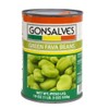 Gonsalves - Green Fava Beans, (2)- 19 oz. Cans