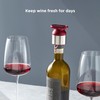 Rabbit Wine Stopper Preserver, 2.2x1.8x2.4, Merlot