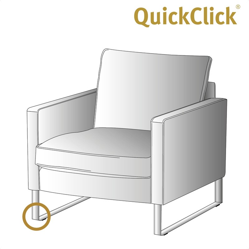 Wagner QuickClick® Plastic Gliders, Furniture Glides, Chair Glides, Set of