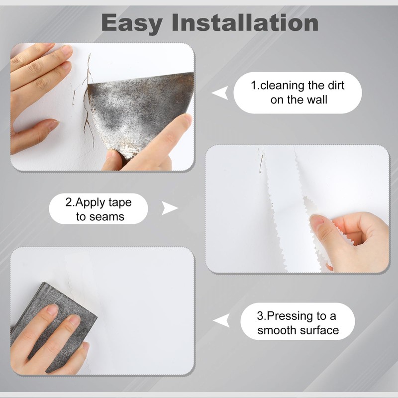 Saypacck Self Adhesive Crack Repair Tape Drywall Joint Tape Patch