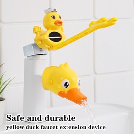 Children's Tap Cartoon Fun Tap Children's Tap Accessories for Children Tap Extender Designed with Duck Shape for Taps for Children Baby Hands Washing