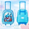 WZLVO Kids Luggage for Boys, Cool Shark Suitcase Rolling with