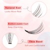 Glowingwin Individual Lashes Cluster Lashes Natural Look False Eyelashes Individual