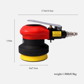 Zhong An 3Inch Random Orbital Sander â€“ Pneumatic Palm Sander for Wood, Composites, M...
