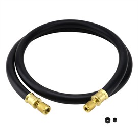 1/2" Diameter Hose, 3/8" FL to 1/4" FL Vacuum Certified Refrigerant Hose, 6'