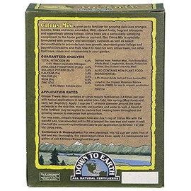 Down to Earth Organic Citrus Fertilizer Mix 6-3-3, 1 lb