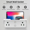 Power Strip WiFi BLE Remote Control Dual Sockets Receptacle 10A