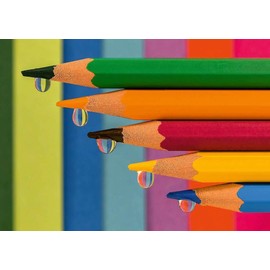 Ravensburger Puzzle 12000572 Colouring Pencils 1000 Pieces Puzzle for Adults and Children from 14 Years, Gift for VW Bulli Fans