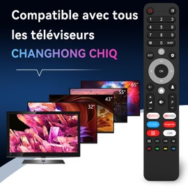 MYHGRC Ersatz-TV-Fernbedienung für Chiq FHD Smart TV U50QM8G U55QM8E U75F8TG U85QF8TG U98QF8TG CH230419B1 U43H7C U43QM8E