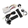 24V 500W Electric Bike Controller Throttle Grip with Square Screen