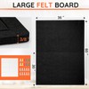 DOLLAR BOSS Large Bulletin Board 60" x 36" Foldable Felt