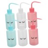 WOONEKY 6Pcs Squeeze Wash Bottle Eyelash Wash Bottle for Tattooing