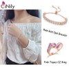 CiNily Mother's Day Gift Rose Gold Bracelet-Adjustable Opal Tennis Bracelet