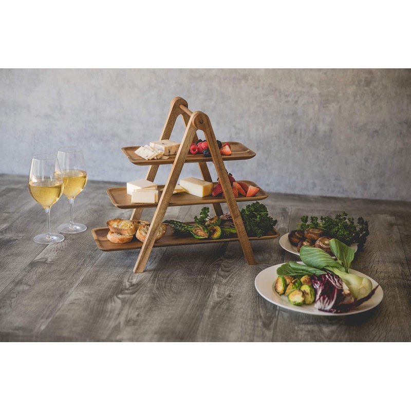TOSCANA - a Picnic Time brand, 3 Tiered Serving Ladder