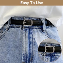 HERCHR Belt Buckle,Metal Belt Buckle 1.57inch Alloy Men's Belt Buckles for Men,Belt Buckle Prong Square Belt Buckle,Metal Reversible Belt Buckle Replacement,Heavy Duty Men's Replacement Metal Buckle