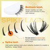Focipeysa Lash Clusters with Spikes Kit Wispy Eyelash Extensions Kit