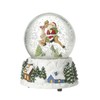 Heaven Sends Santa on Reindeer Musical Christmas Snow Globe