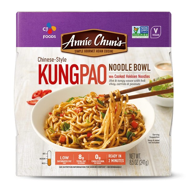 Annie Chun's Noodle Bowl, Chinese-Style Kung Pao, Non GMO, Vegan, 8.5 Oz (Pack of 6)