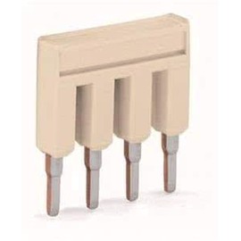 WAGO Kammbrücker 2-FACH 2000-402, grey, plastic, plate mounting, push-in, quantity: 25 pieces per order unit