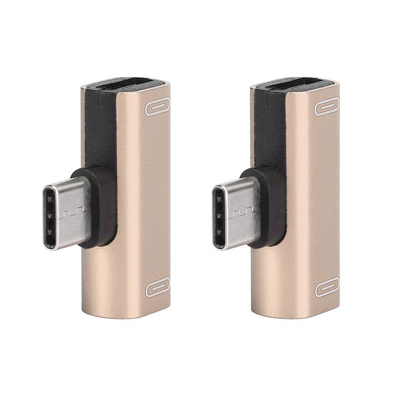 USB C Splitter 2 USB C, USB C Double Plug,
